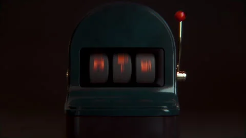 Slot machine with car dashboard warning lights animation Stock Footage 317627325