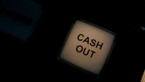 Slot Machine Cash Out Button Stock Footage 128096072