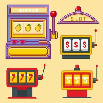 Slot Machine Collection Stock Illustration
