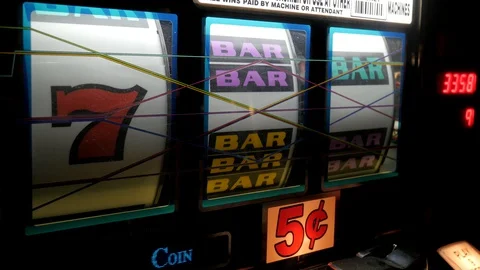 Slot Machine Stock Footage 128094876