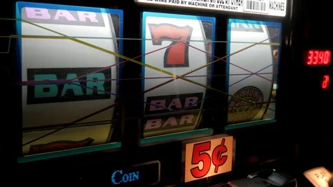 Slot Machine Stock Footage 128095062