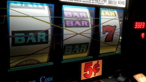 Slot Machine Stock Footage 128095086