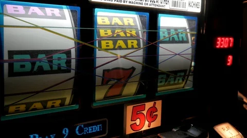Slot Machine Stock Footage 128095149