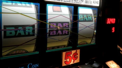 Slot Machine Stock Footage 128095338