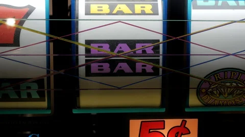 Slot Machine Stock Footage 128095372