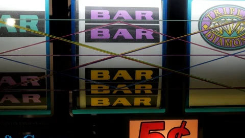 Slot Machine Stock Footage 128095447