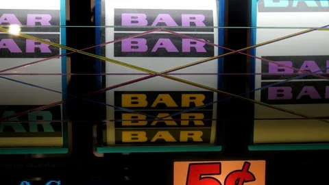 Slot Machine Stock Footage 128095495