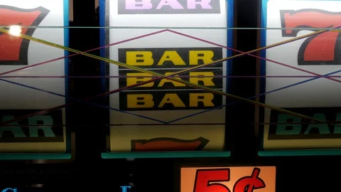 Slot Machine Stock Footage 128095687