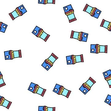 Slot machine geek vector seamless pattern 스톡 일러스트