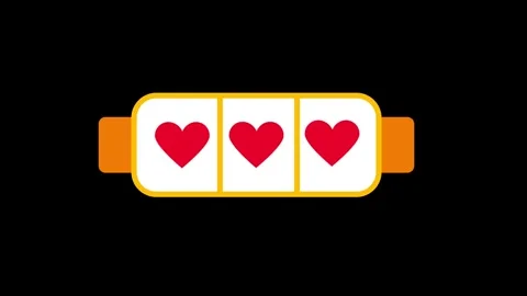 Slot Machine Hearts Stock Footage 335623967