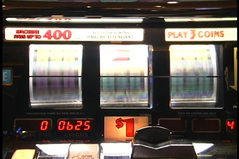 Slot machine hits jackpot! Stock Footage 108983