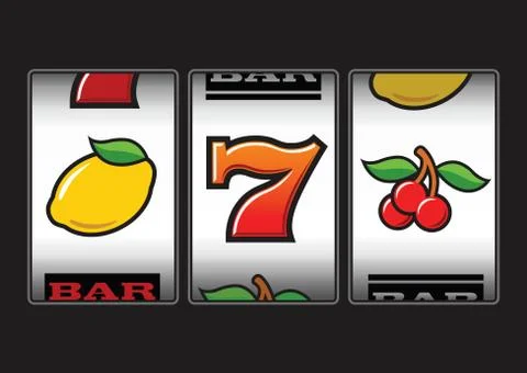 Slot machine illustration Stock Illustration