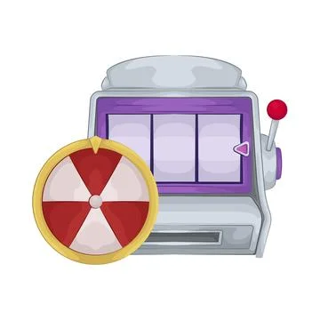 Slot Machine Illustration Stock Illustration