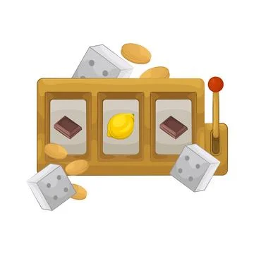 Slot Machine Illustration Stock Illustration