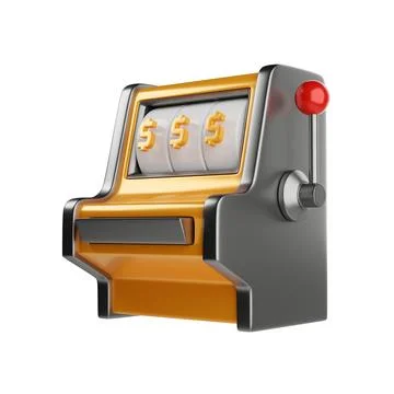 Slot Machine Jackpot, 3D Rendered Illustration Stock Illustration