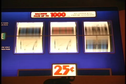 Slot machine Jackpot 5 Stock Footage 109009