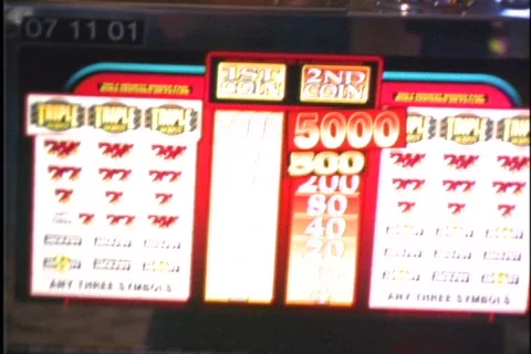Slot machine montage Stock Footage 113502