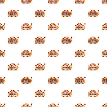 Slot machine pattern creating a gambling background Stock Illustration