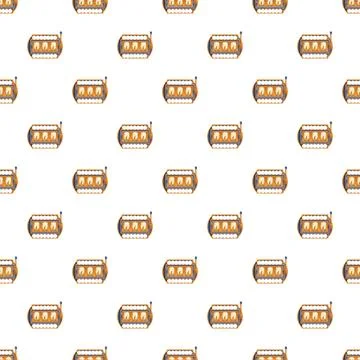 Slot machine pattern showing jackpot winning combination Stock Illustration