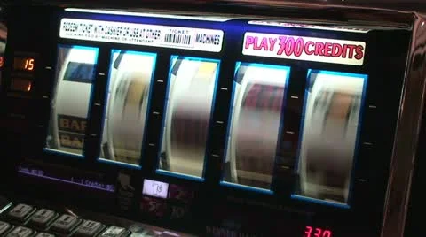 Slot Machine Reels Side View Stock Footage 11189962