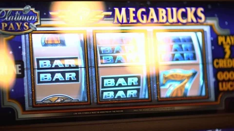 Slot Machine Reels Spin Close Up Stock Footage 71571171
