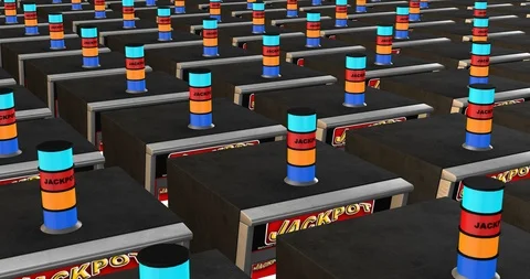 Slot machine top view Stock Footage 89060982