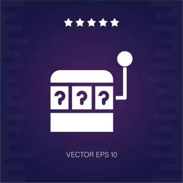 Slot machine vector icon Stock Illustration