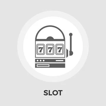 Slot vector flat icon 스톡 일러스트