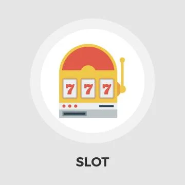 Slot vector flat icon 스톡 일러스트