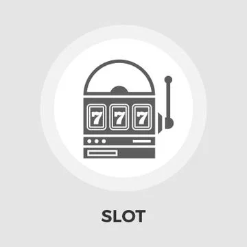 Slot vector flat icon Stock Illustration