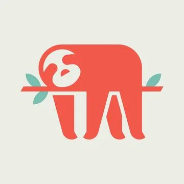Sloth Logo Stock Illustration