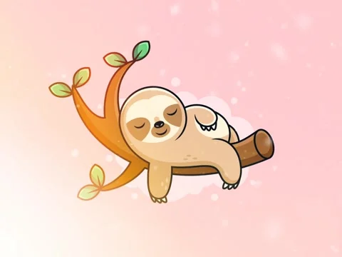 Sloth Vector Animation Stock Footage 259518043