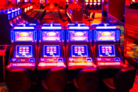 Slots machine blur Stock Photos