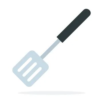Slotted spatula for cooking vector flat isolated Stock Illustration