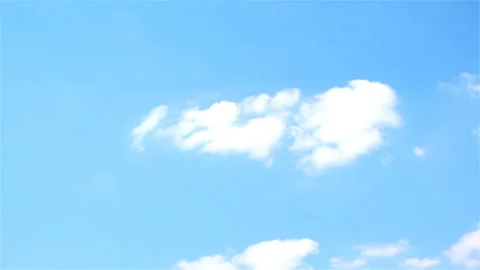 Сlouds in the blue sky in time laps Stock Footage 150728399