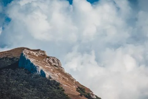 Сlouds in the mountains Stock Photos