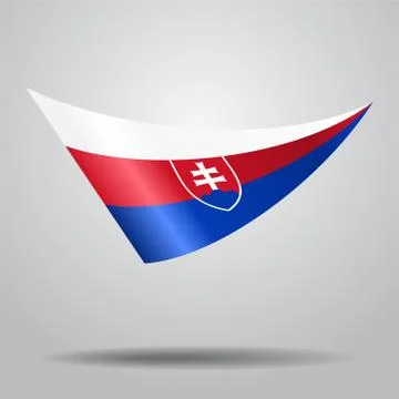 Slovak flag background. Vector illustration. Stock Illustration