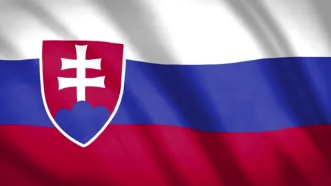 Slovak Flag Stock Footage 188163334