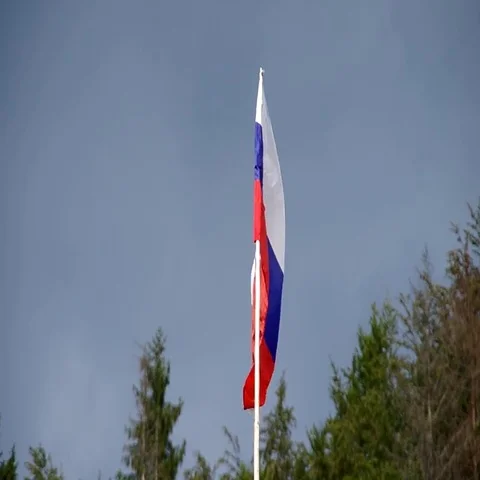 Slovak flag in the wind Stock Footage 69456684