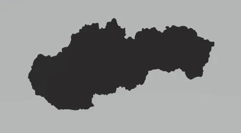 Slovak map, 3d map, Stock Illustration
