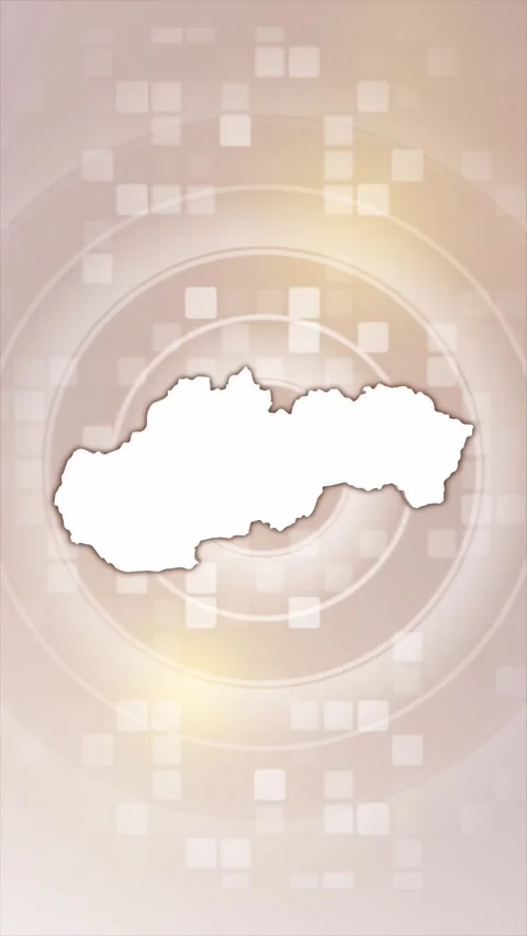 Slovakia Animated Map Stock Footage 275901280