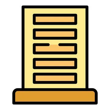 Slovakia building icon vector flat Stock Illustration