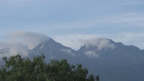 Slovakia from the bus window, bridge, mountains Stock Footage 111684814