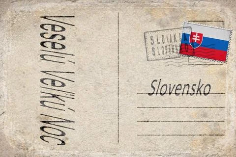 Slovakia Easter Celebration Background Stock Illustration