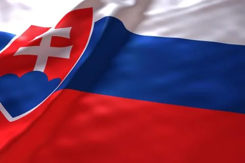 Slovakia flag background Stock Illustration