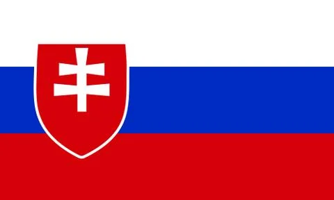Slovakia flag background Stock Illustration