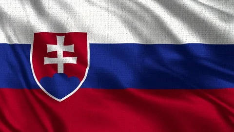 Slovakia Flag Stock Footage 92648100