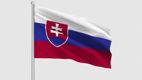 Slovakia Flag Stock Footage 210877438