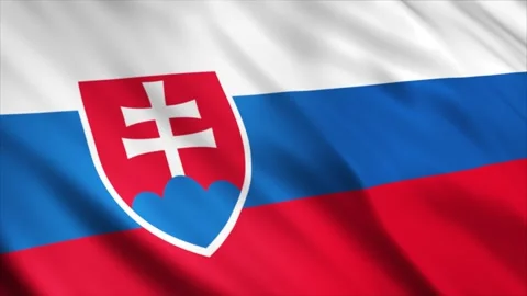 Slovakia Flag Stock Footage 249034235