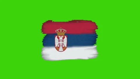 Slovakia flag on green screen Stock Footage 328228917